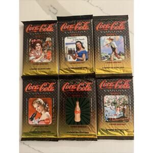 1995 Coca Cola Collectors Trading Cards Series 4 6x Factory Sealed Packs 8 Cards